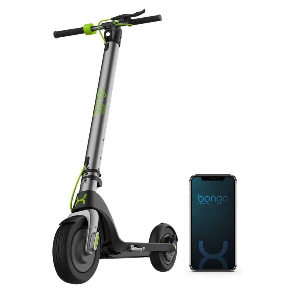 Foldable Built-in display Lights Electric Scooter Cecotec Bongo Serie A Connected 25km 700W Black Grey | Axis-Dynamics