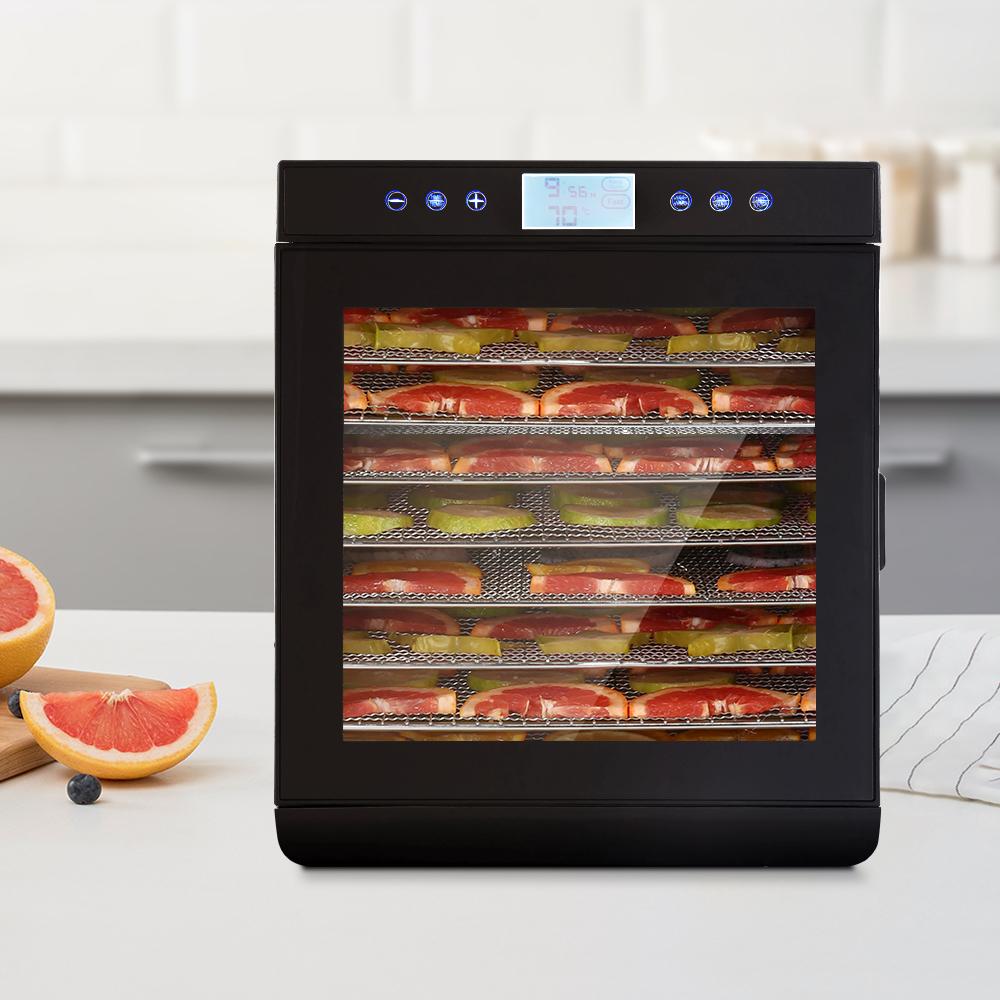 Devanti Food Dehydrators Stainless Steel Jerky Dehydrator Fruit Dryer