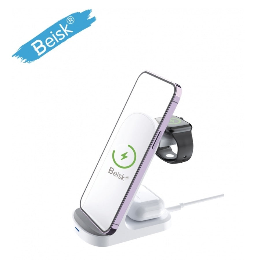 3-in-1 Wireless Charger, Fast Charging Station for iPhone | Axis-Dynamics