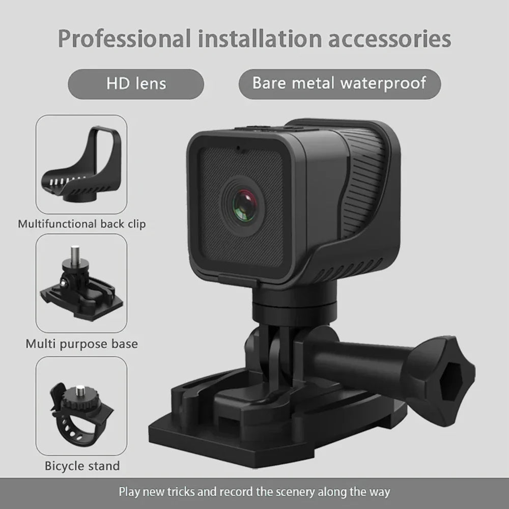 Portable WiFi Waterproof Sports Mini Camera (1080P HD)| Axis-Dynamics