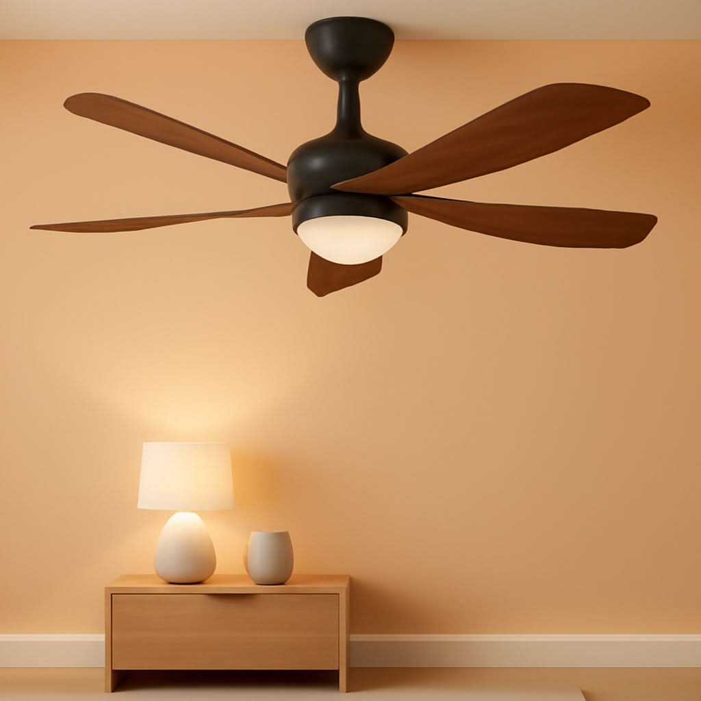 52 Inch Smart Home Compatible Ceiling Fan With LED Light