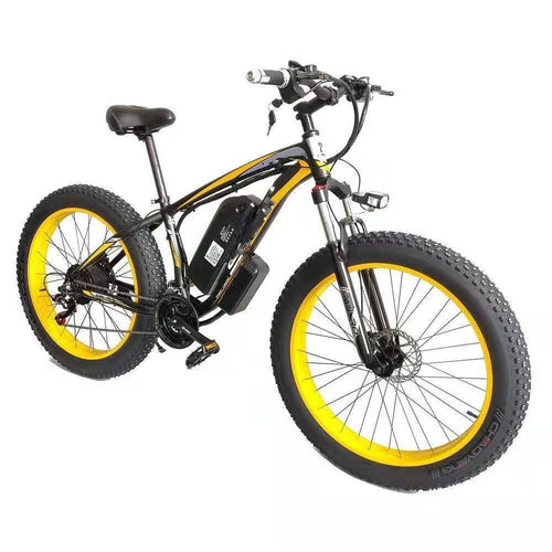 Foldable e bikes Forever™ E-Glide Snow 26 – Electric Mountain Bike (21-Speed, 350W, Fat | Axis-Dynamics