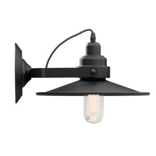 Axis-Dynamics | Wall Mounted Adjustable Swing Arm Sconce Light Fixture Flat Shade