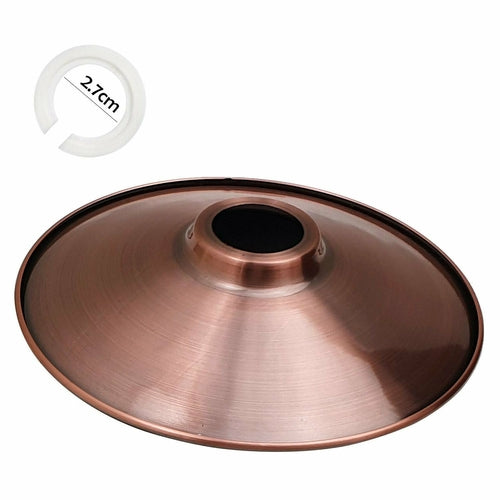 Axis-Dynamics | Ceiling Flat Lamp Shades Brushed Copper 2 Pack ~ 1951