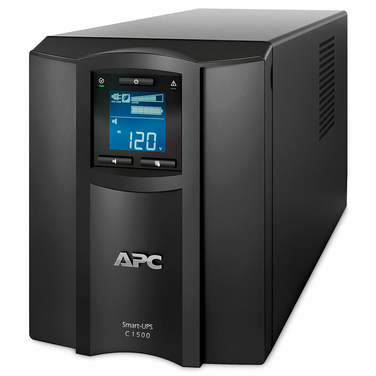APC uninterruptible power supply (UPS) on a white background