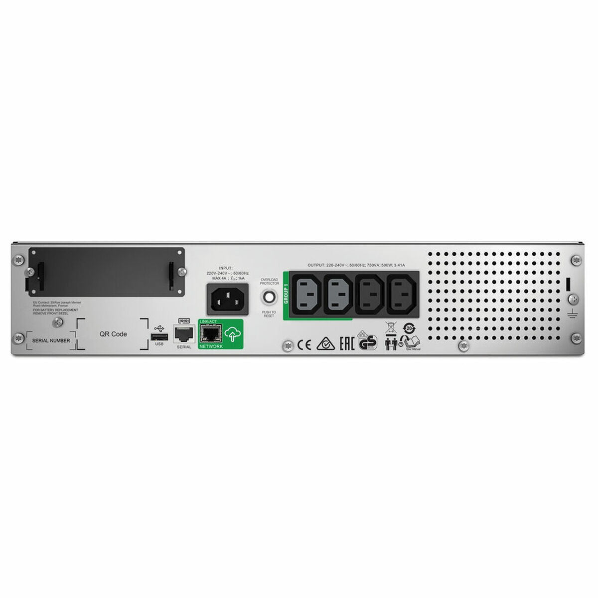 Uninterruptible Power Supply System Interactive UPS APC SMT750RMI2UC