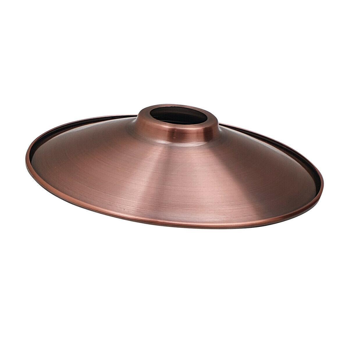 Axis-Dynamics | Ceiling Flat Lamp Shades Brushed Copper 2 Pack ~ 1951