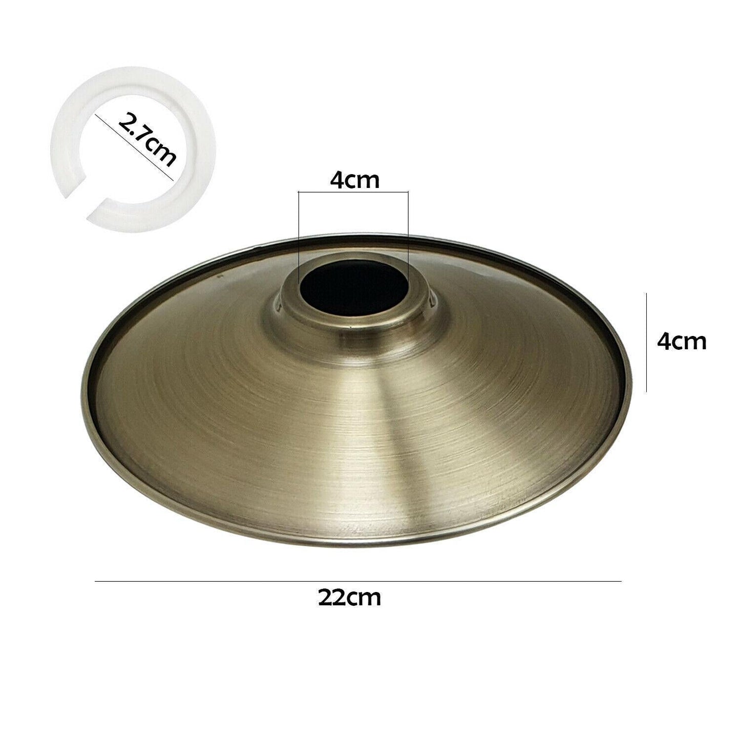 Axis-Dynamics | Ceiling Flat Lamp Shades Brushed Copper 2 Pack ~ 1951