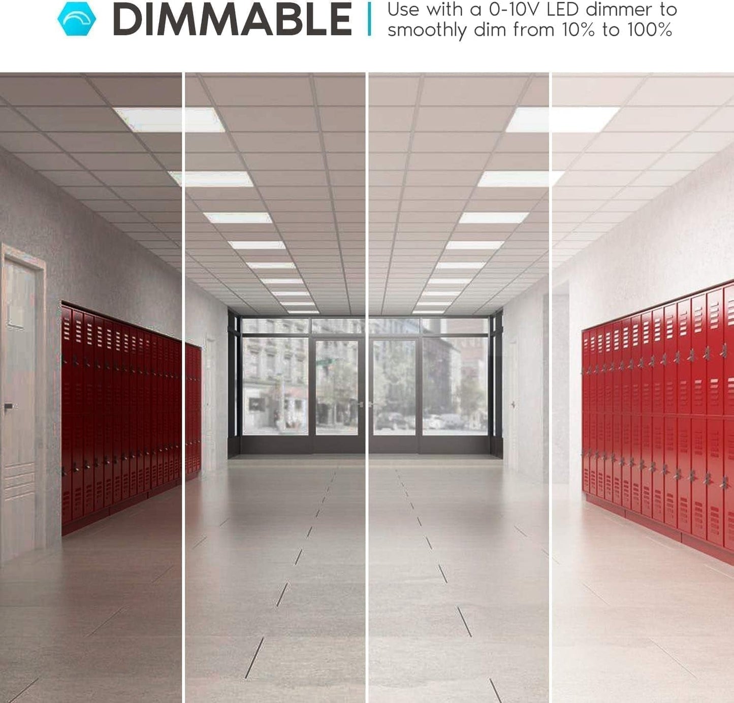 Axis-Dynamics | 2x4 Ft LED Flat Panel Light Dimmable With Selectable 3000K 5000K Color