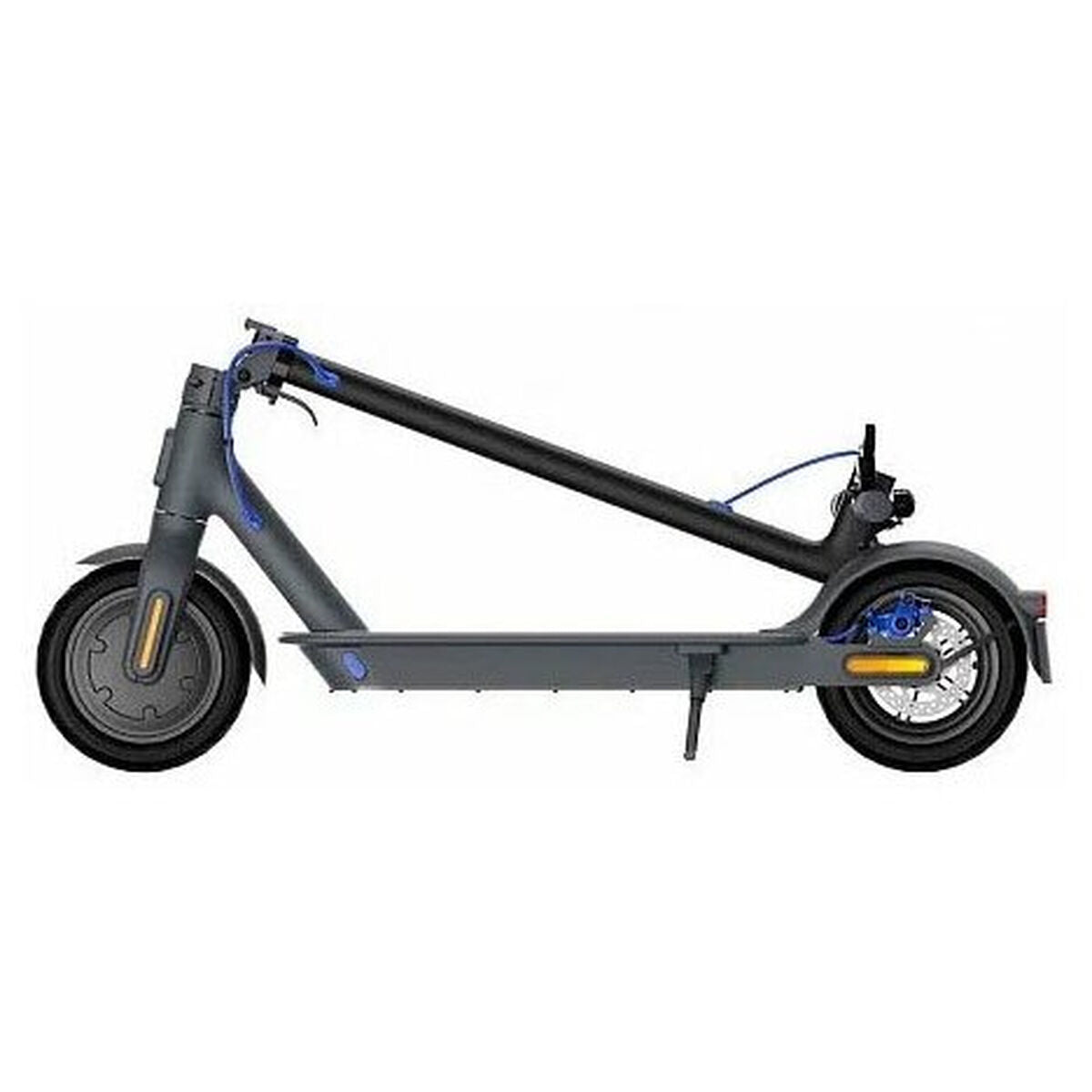 Gray electric scooter on a white background. Axis-Dynamics.net