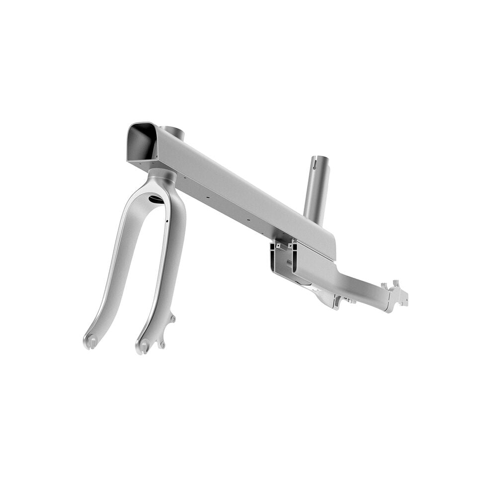 Metallic kitchen tool on a white background