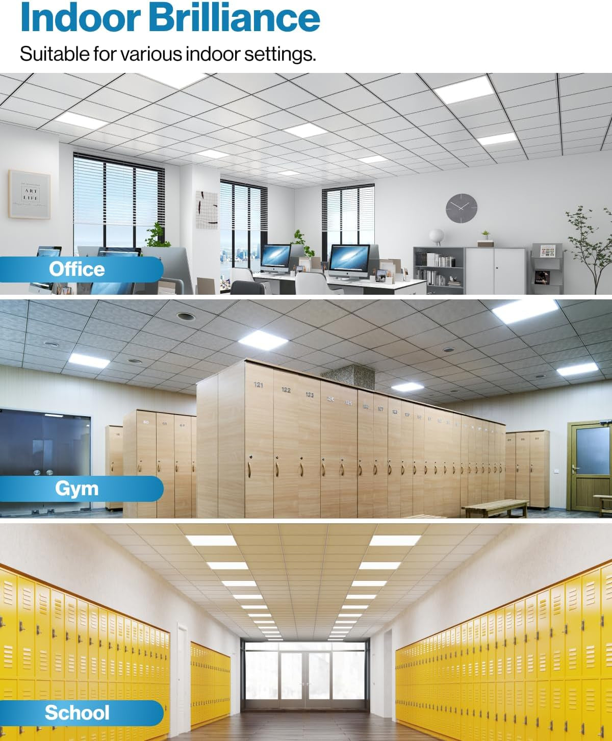 Axis-Dynamics | 2x2 LED Flat Panel Light With Dual CCT 4000K 6000K Dimmable