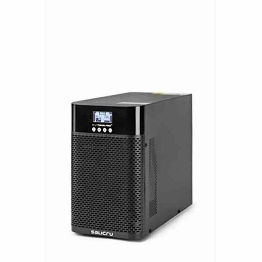 Black power supply unit with digital display on a white background