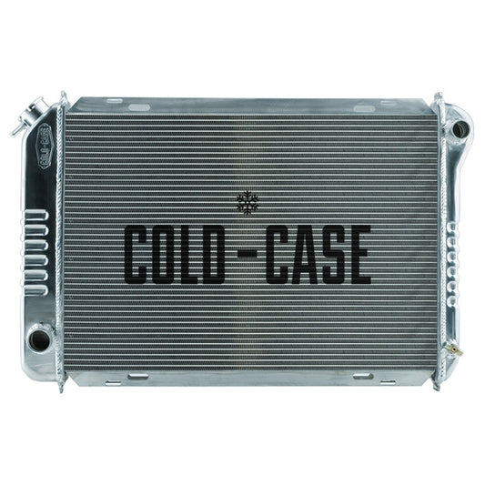 Metallic radiator with 'Cold Case' branding on a white background.  Best automotive parts and accessory online shop. Axis-Dynamics.