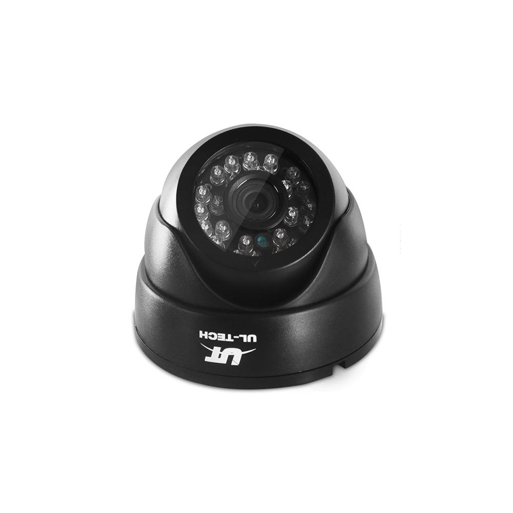 Black security camera with UL-TECH logo on a white background