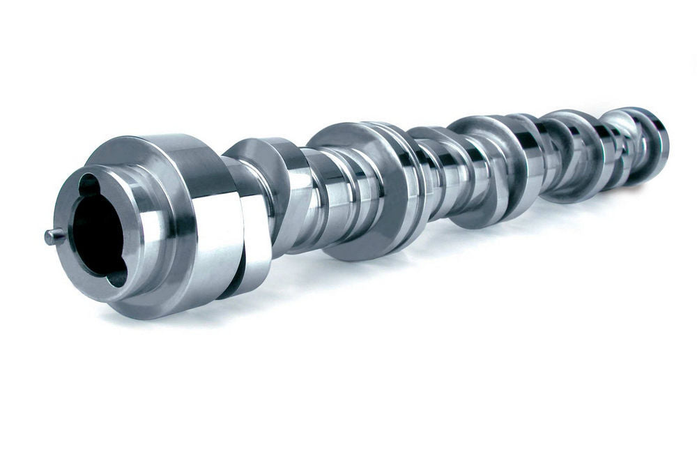 Metal camshaft on a white background.  Best automotive parts and accessory online shop. Axis-Dynamics.
