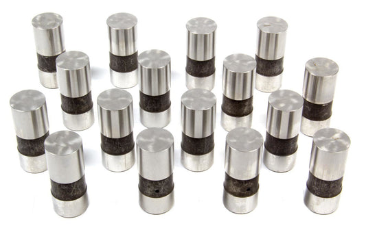 Set of cylindrical metal components with black rubber bands on a white background.  Best automotive parts and accessory online shop. Axis-Dynamics.