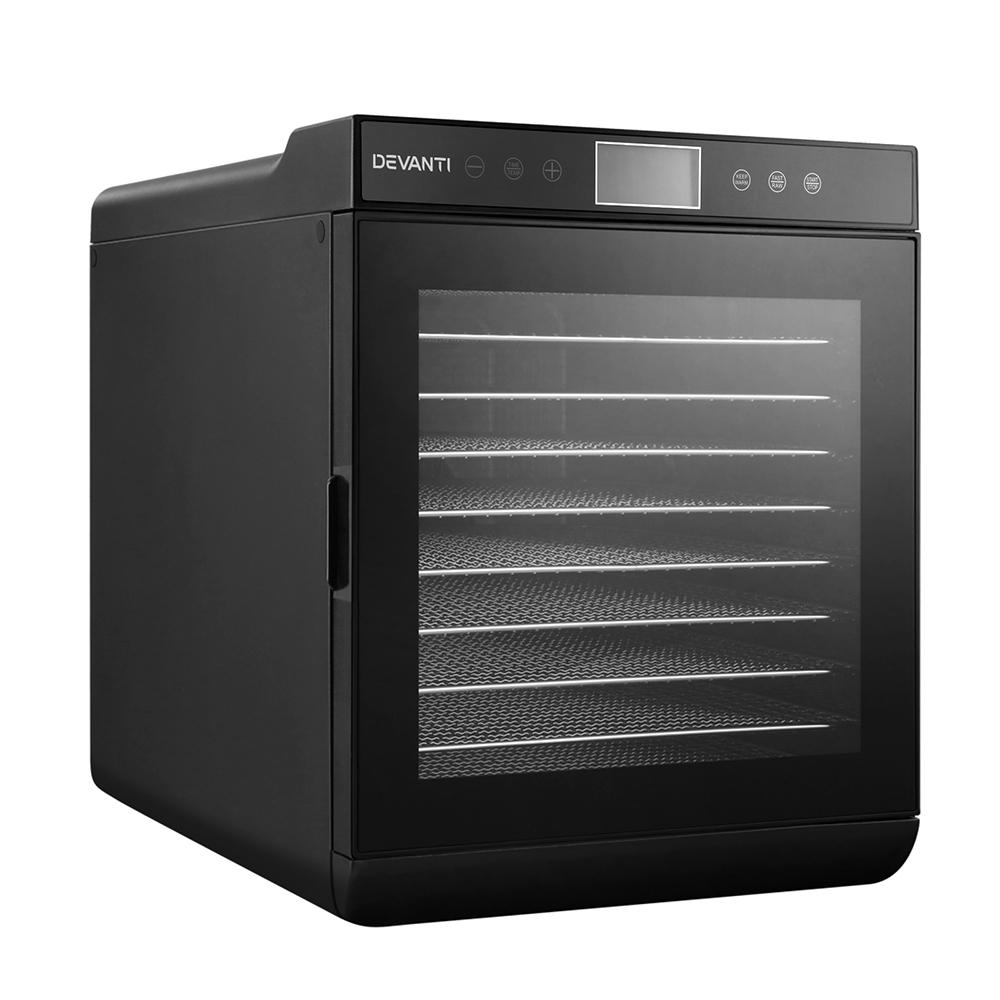 Devanti Food Dehydrators Stainless Steel Jerky Dehydrator Fruit Dryer