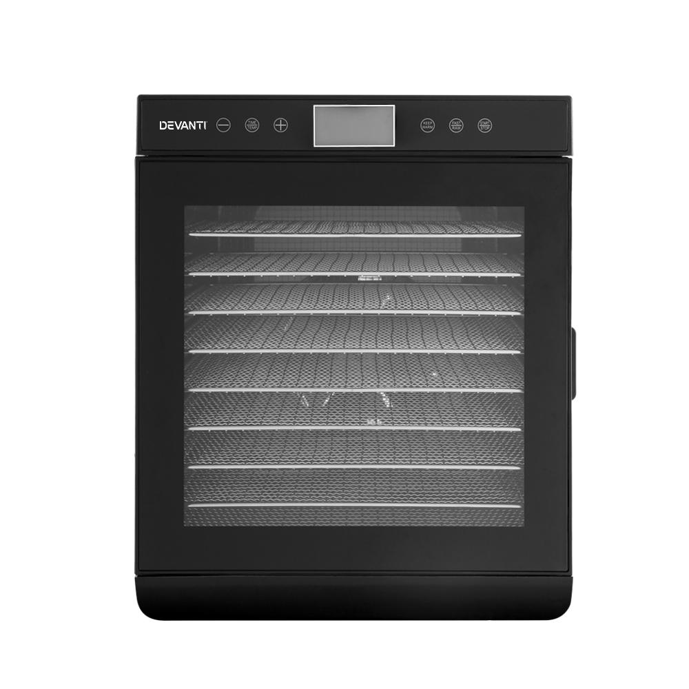 Devanti Food Dehydrators Stainless Steel Jerky Dehydrator Fruit Dryer