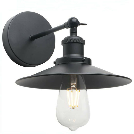 Black Finish Simple Flat Wall Light ~1503