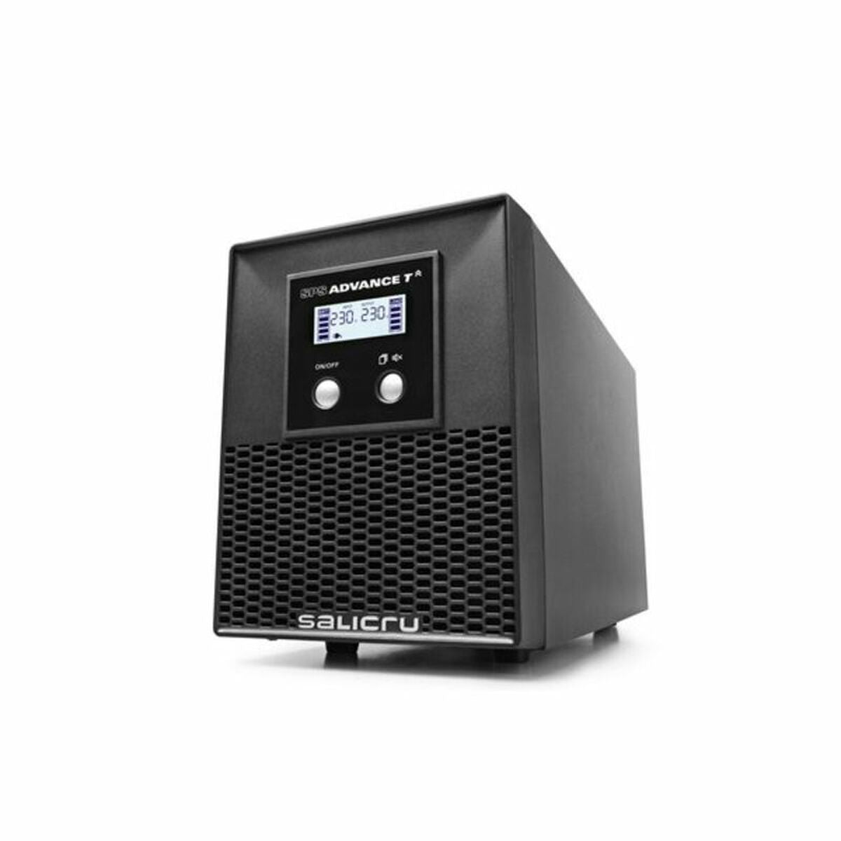 Salicru power supply unit on a white background