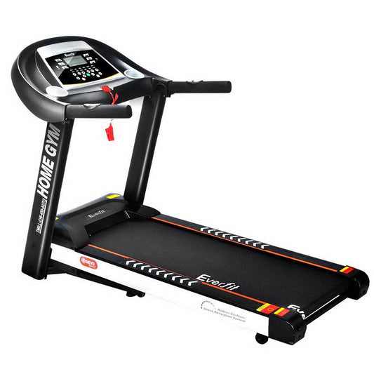 Treadmill with Everfit branding on a white background