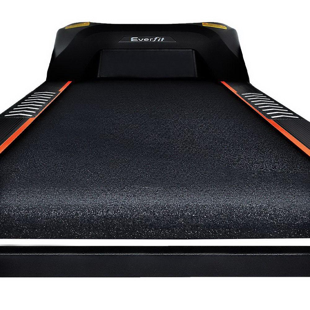 Treadmill with Everfit branding on a white background