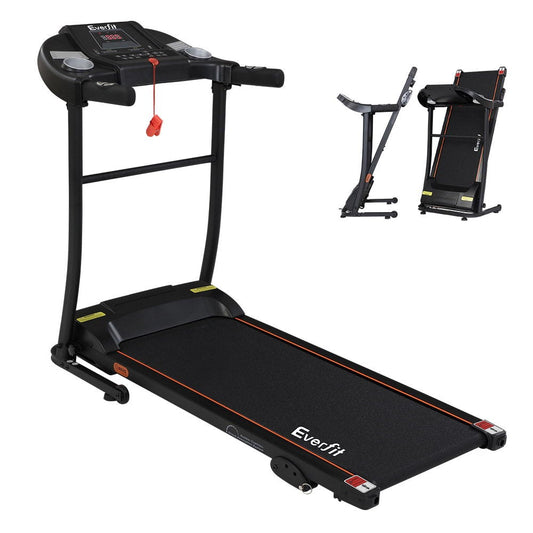 Everfit treadmill with folded and unfolded views on a white background