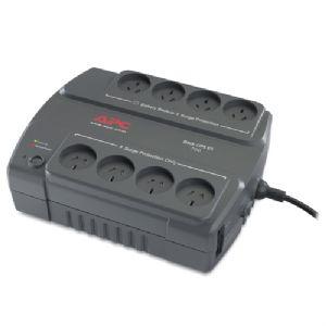 A dark gray 3-prong European wall power adapter with multiple outlets on top, shown on a white background with a power cord extending from the side. Best computer accessories shop. Axis Dynamics 