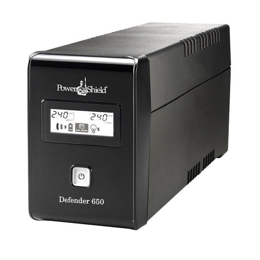 PowerShield Defender 650 UPS on a white background