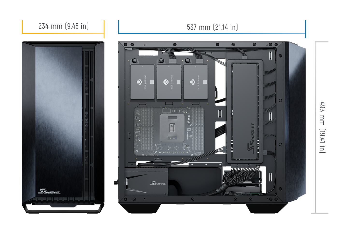 Seasonic Syncro Q704 Aluminum Case with Syncro DPC-850 850W 80 Plus