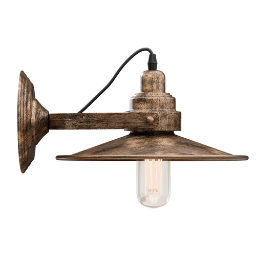 Axis-Dynamics | Wall Mounted Adjustable Swing Arm Sconce Light Fixture Flat Shade