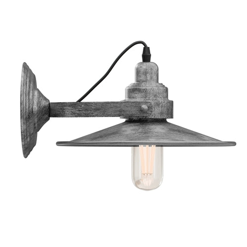 Axis-Dynamics | Wall Mounted Adjustable Swing Arm Sconce Light Fixture Flat Shade