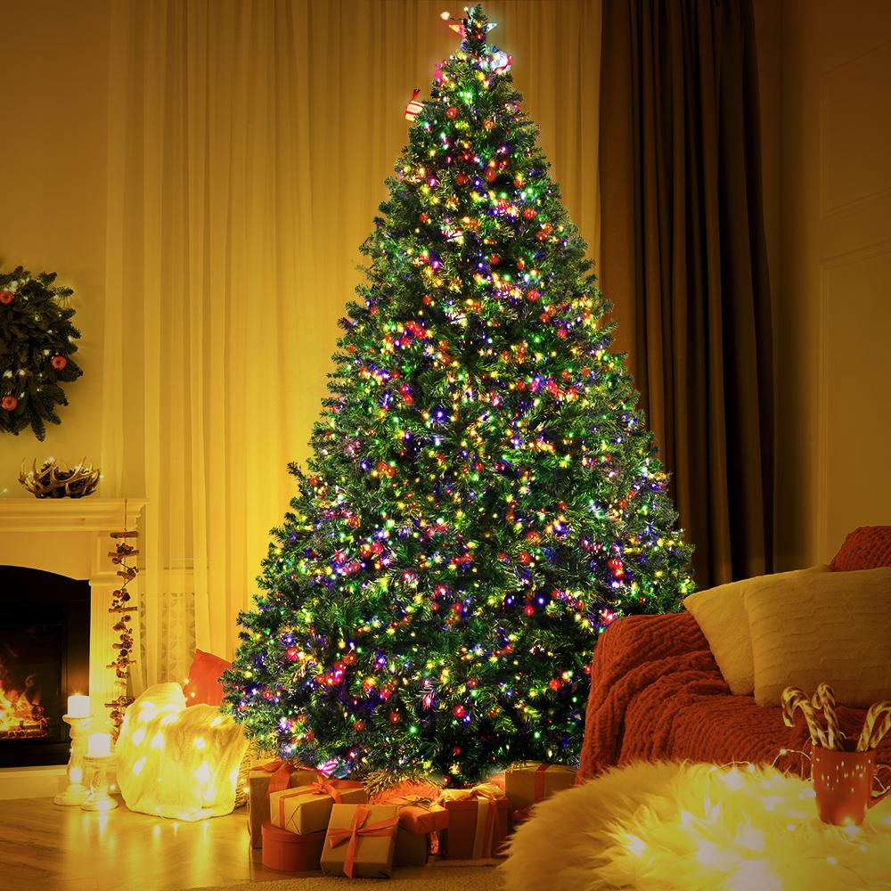 Jingle Jollys Christmas Tree LED 2.4M 8FT Xmas Decorations Green Home