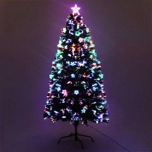 Jingle Jollys 1.2M 4FT LED Christmas Tree Xmas Optic Fiber Multi