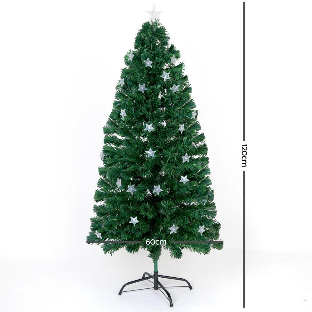 Jingle Jollys 1.2M 4FT LED Christmas Tree Xmas Optic Fiber Multi