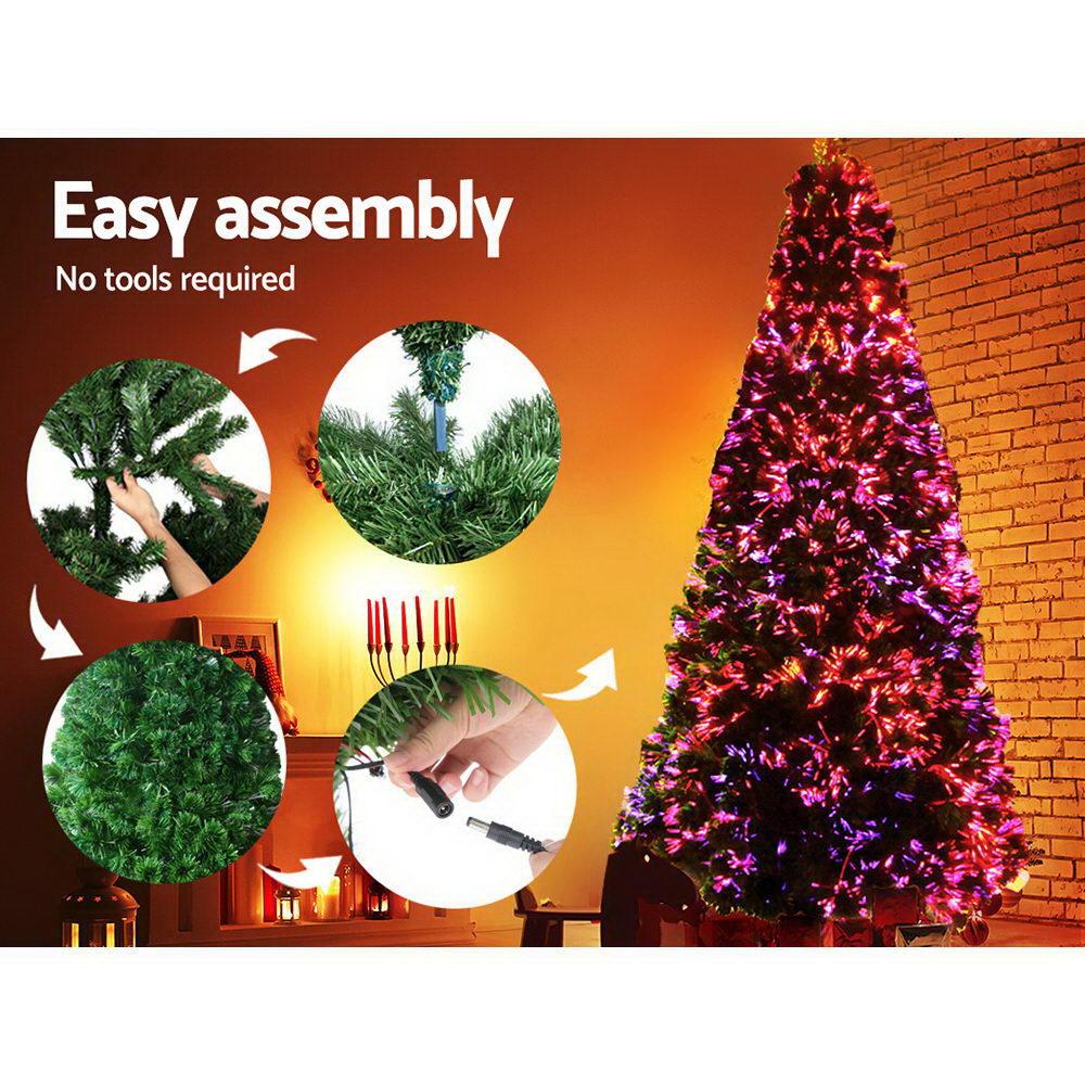 Axis-Dynamics | Jingle Jollys 1.8M 6FT LED Christmas Tree Optic Fiber Xmas Multi