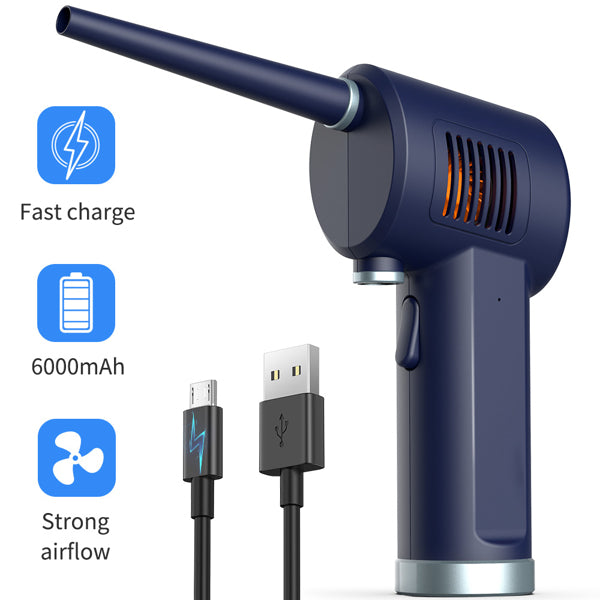 Blue handheld device with features highlighted on a white background. Computer parts and accessories for sale. Axis-Dynamics