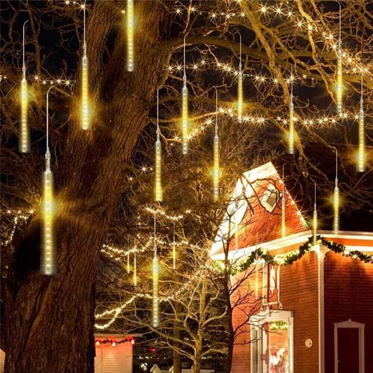 Axis-Dynamics | 50cm Lights Meteor Shower Rain 10 Tube Xmas Snowfall Tree Light