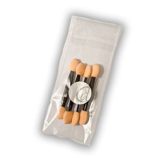 Set of makeup brushes in a clear packaging with a brand logo on a white background. best body wash for severely dry sensitive skin. Axis-Dynamics
