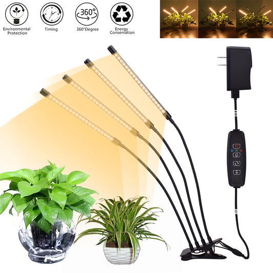 Warm White 3000K 80LED 5V Four-tube Flat Clip Plant Light