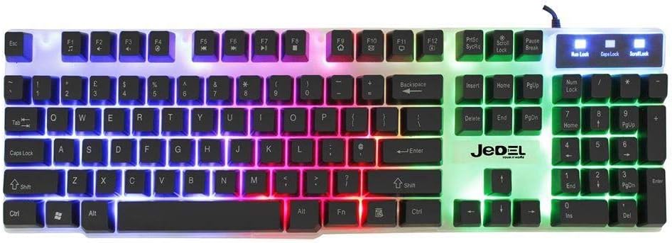 Mechanical keyboard with RGB lighting on a black background. Best computer parts and accessories online shop Axis-Dynamics 