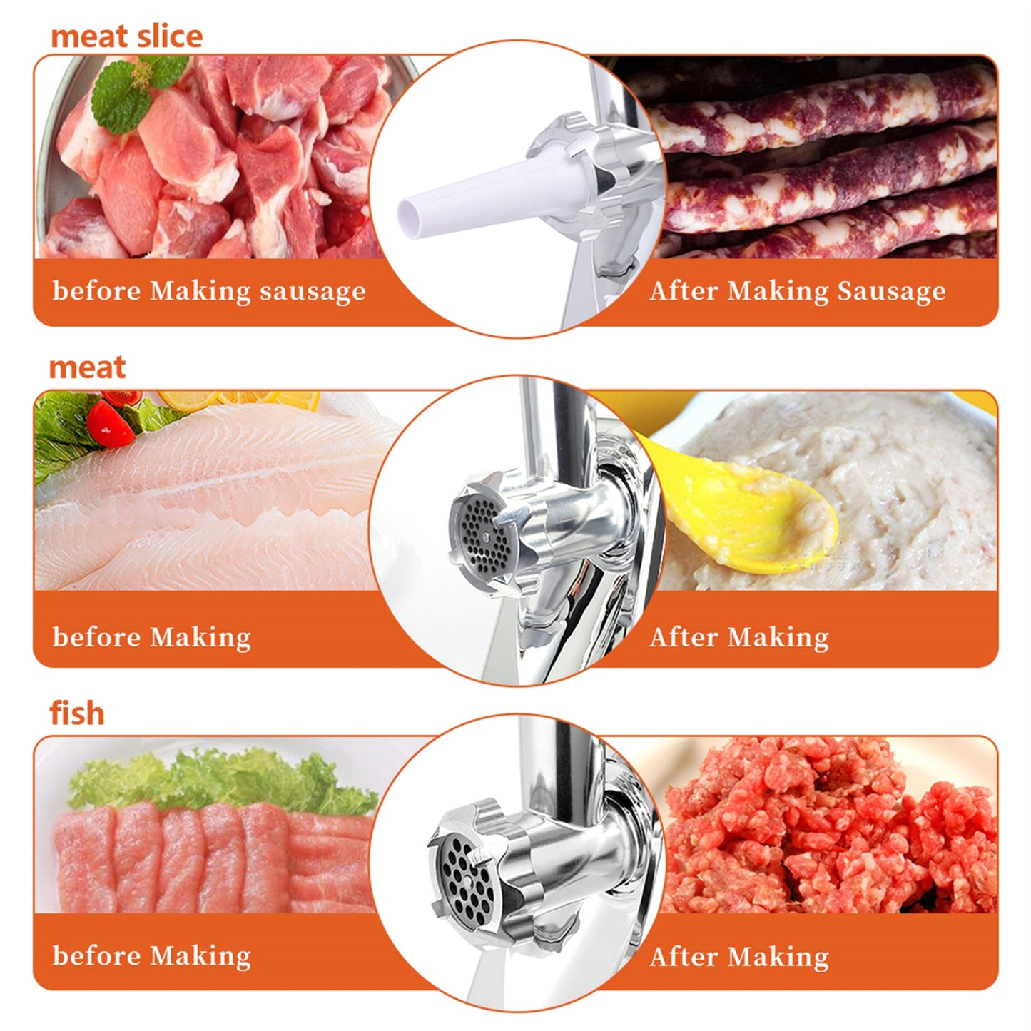 Axis-Dynamics |Electric Meat Grinders Sausage Stuffer for Kitchen Appliance