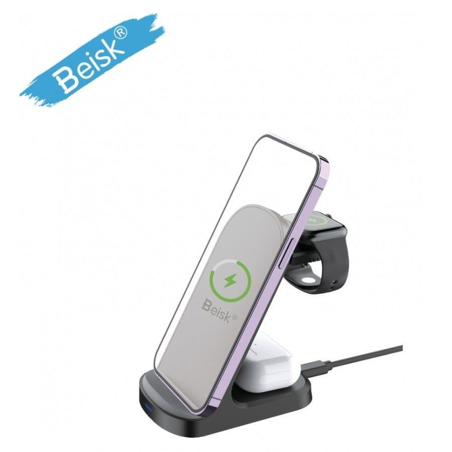 3-in-1 Wireless Charger, Fast Charging Station for iPhone | Axis-Dynamics
