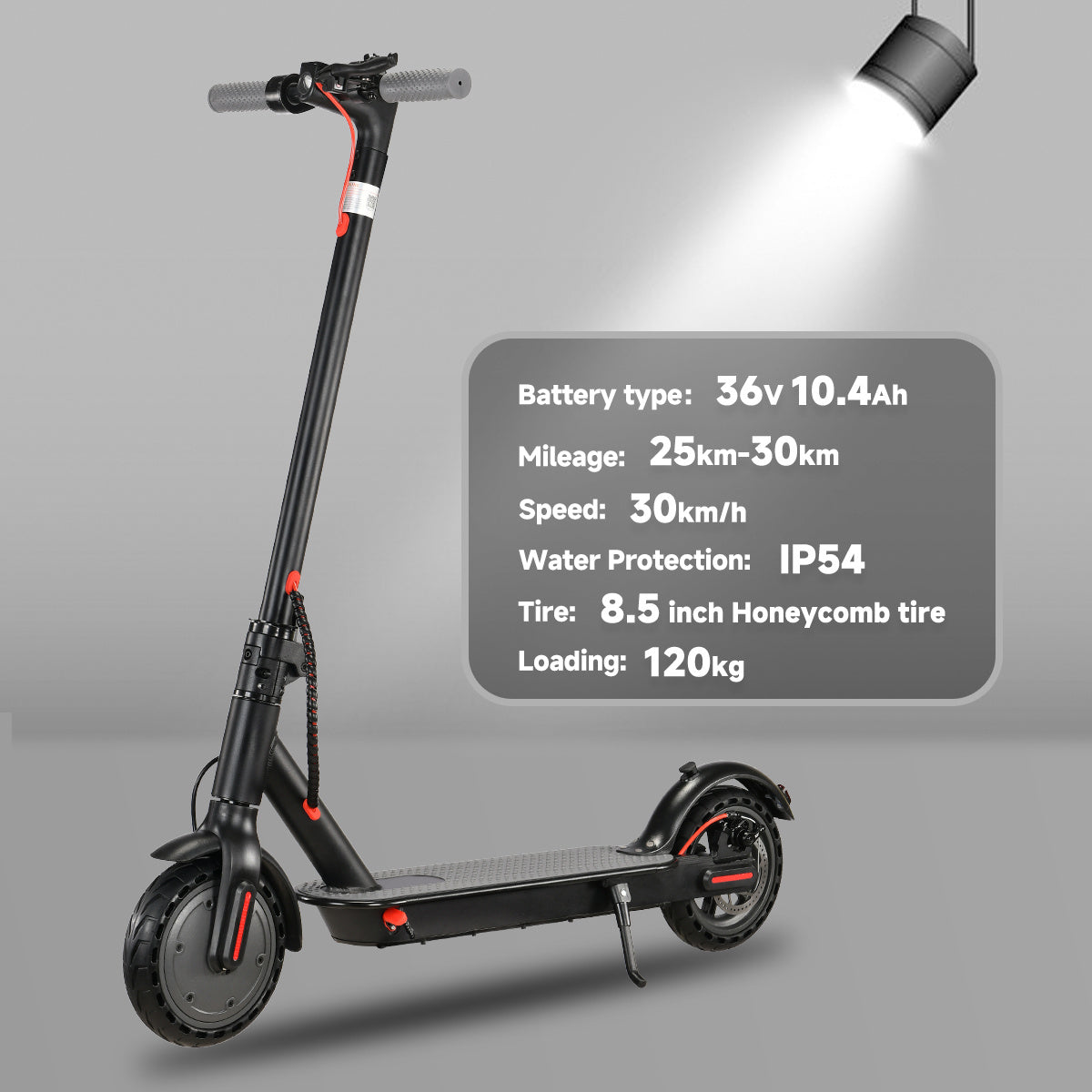 Electric scooter that doesn't lose power on steep inclines. VoltStrider™ Esprit Urban Eight – 8.5" Smart Electric Scooter DE | Axis Dynamics