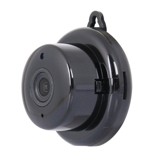 Black security camera on a white background. best 4k video production camera