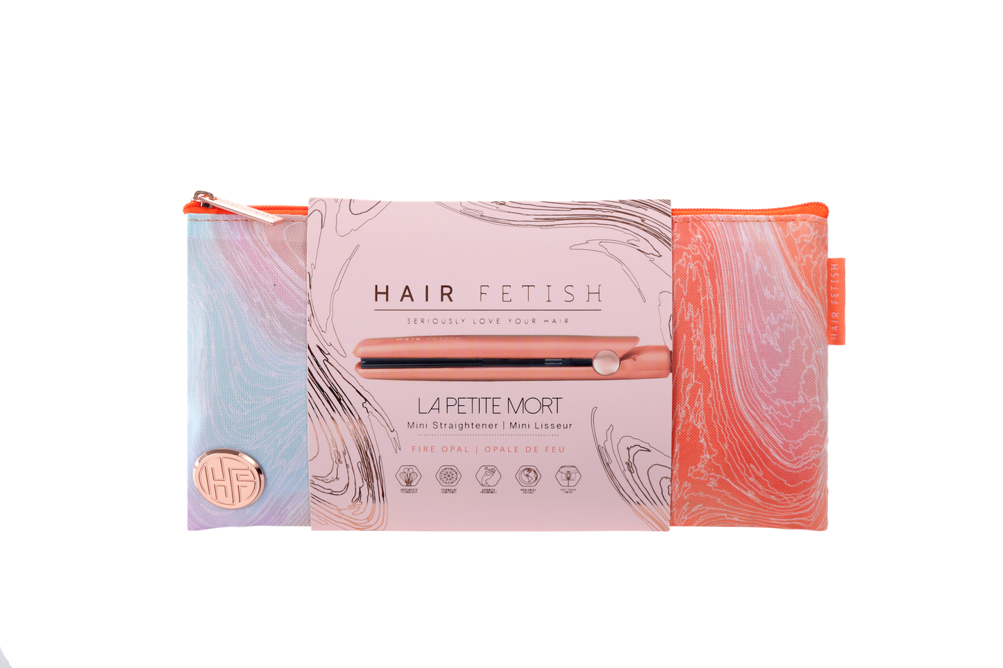 Hair Fetish Mini Flat Iron (with Designer Travel Pouch)