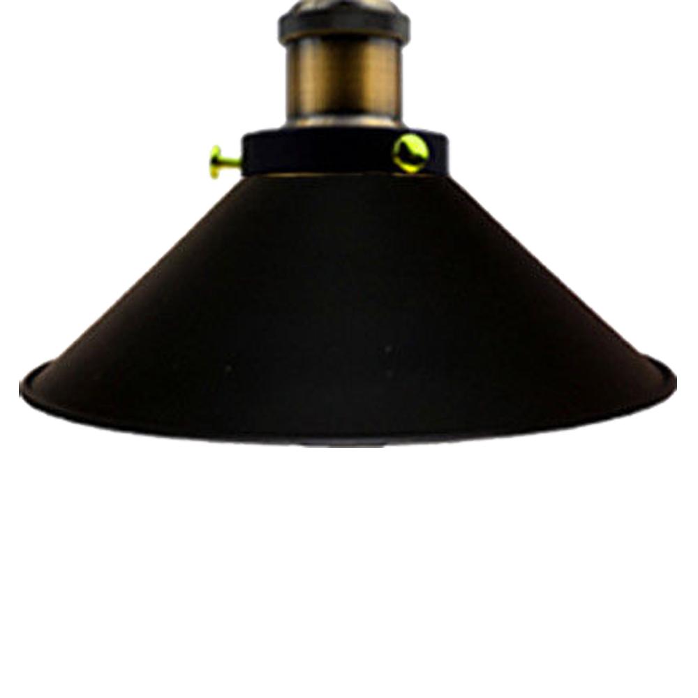 Pendant Light Vintage Flat Black Lamp Shades~3203