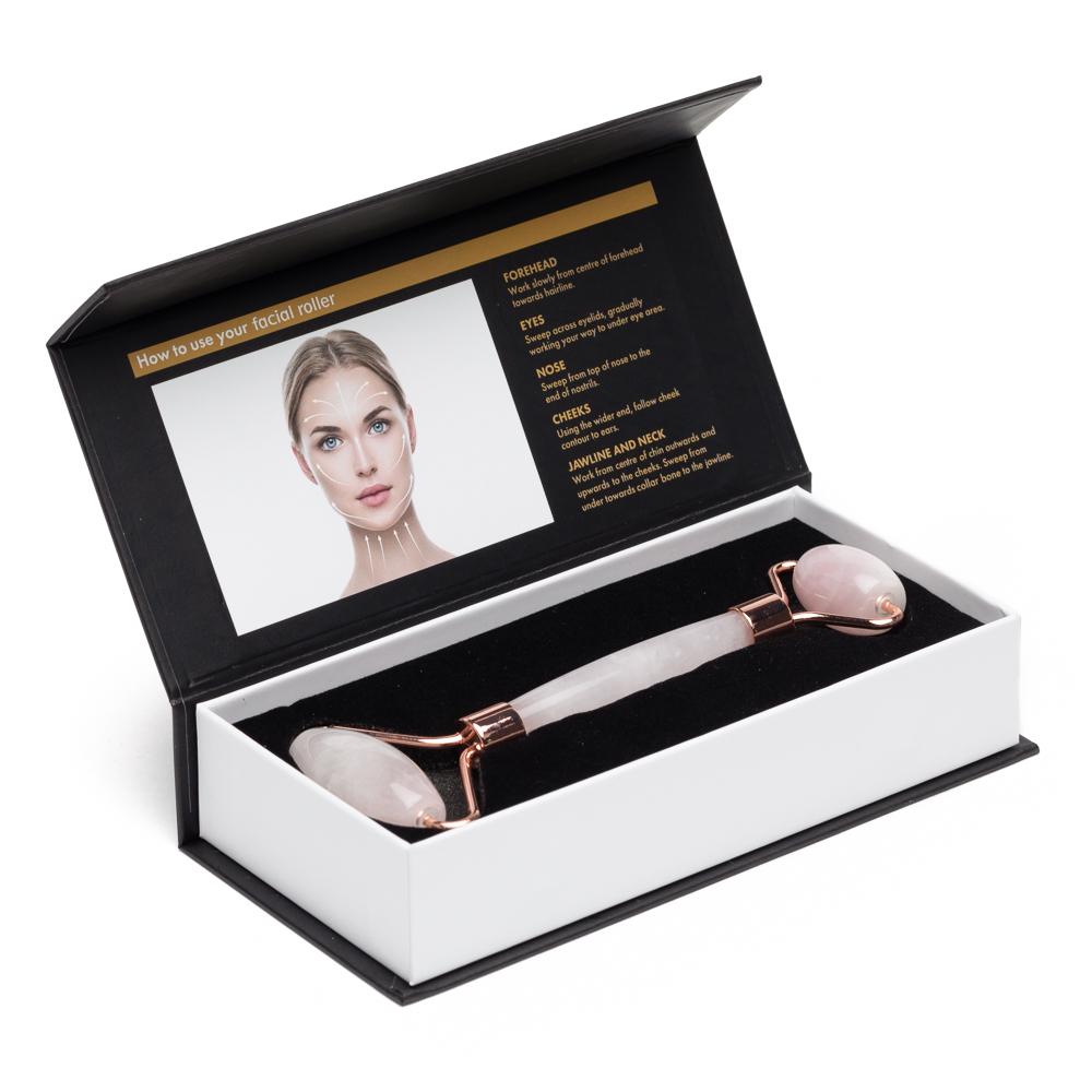 Rose Quartz Facial Roller – Dual-Ended Beauty Tool for Calming,
