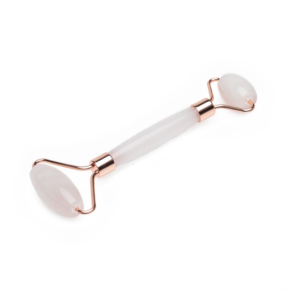 Rose Quartz Facial Roller – Dual-Ended Beauty Tool for Calming,